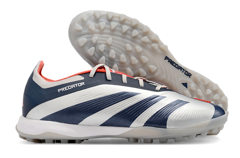 Chuteira Adidas Predator 24 Elite TF Society - Cinza e Azul