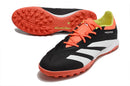 Chuteira Adidas Predator 24 Elite TF Society - Preto, Branco e Laranja