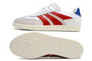 Chuteira Adidas Futsal Predator 24 League Low Freestyle - Bege, Branco, Vermelho e Azul