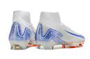 Chuteira Nike Air Zoom Mercurial Superfly 10 Elite FG Campo - Branco e Azul