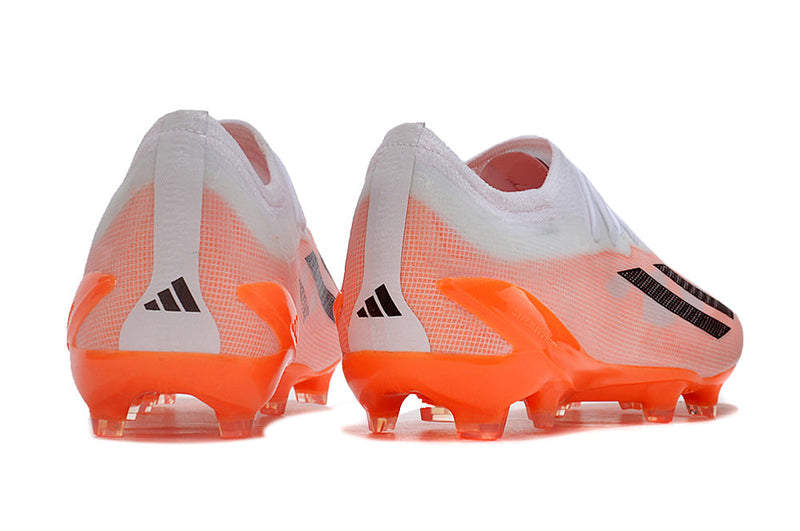 Chuteira Adidas Campo X CrazyFast.1 FG - Branco e Laranja
