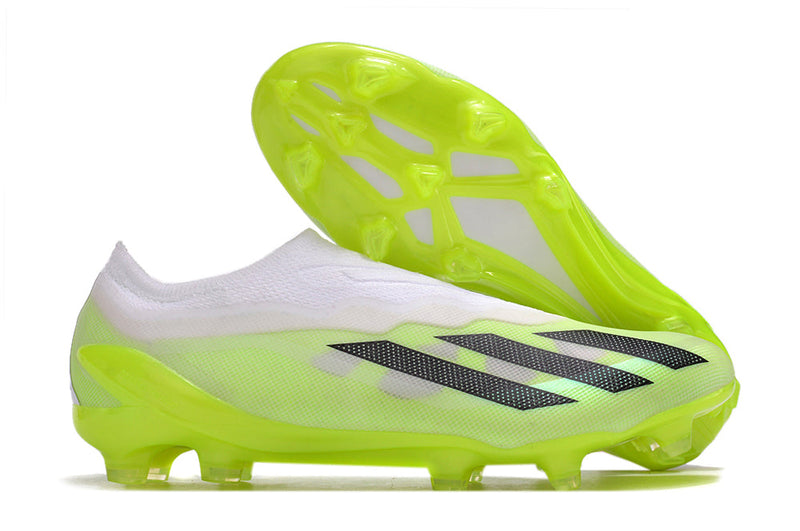 Chuteira Adidas Campo X CrazyFast .1 LL FG - Verde e Branco