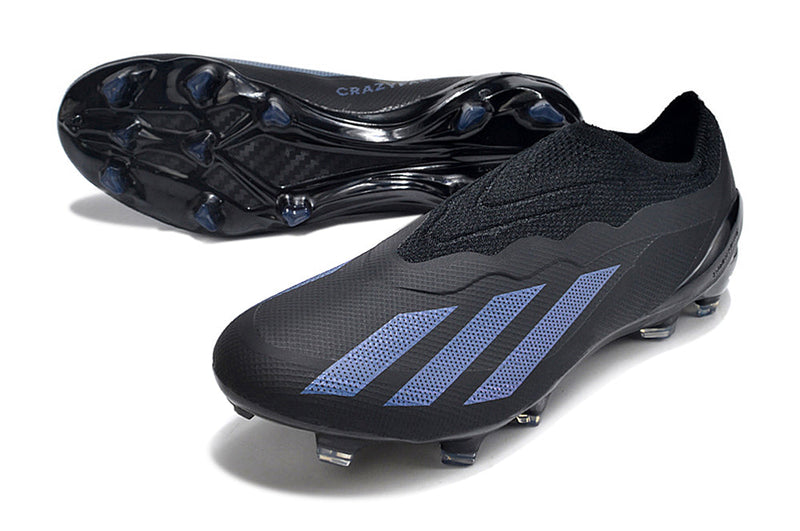 Chuteira Adidas Campo X CrazyFast .1 LL FG - Preto e Azul