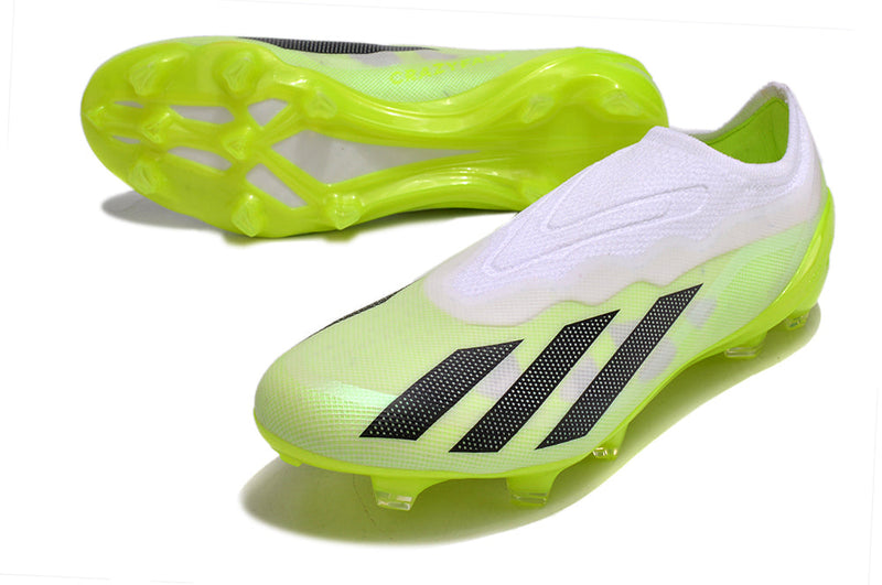 Chuteira Adidas Campo X CrazyFast .1 LL FG - Verde e Branco