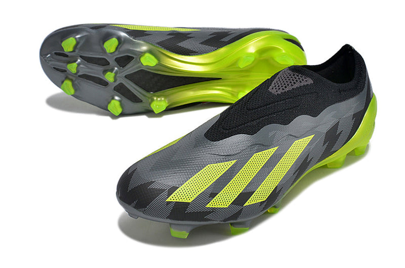 Chuteira Adidas Campo X CrazyFast .1 LL FG - Cinza/Verde