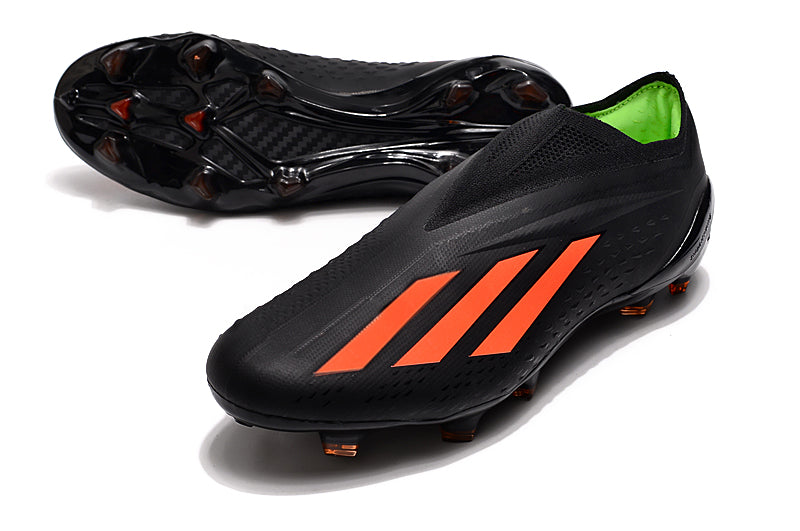 Chuteira Adidas Campo X SpeedPortal+ FG - Preto/Laranja