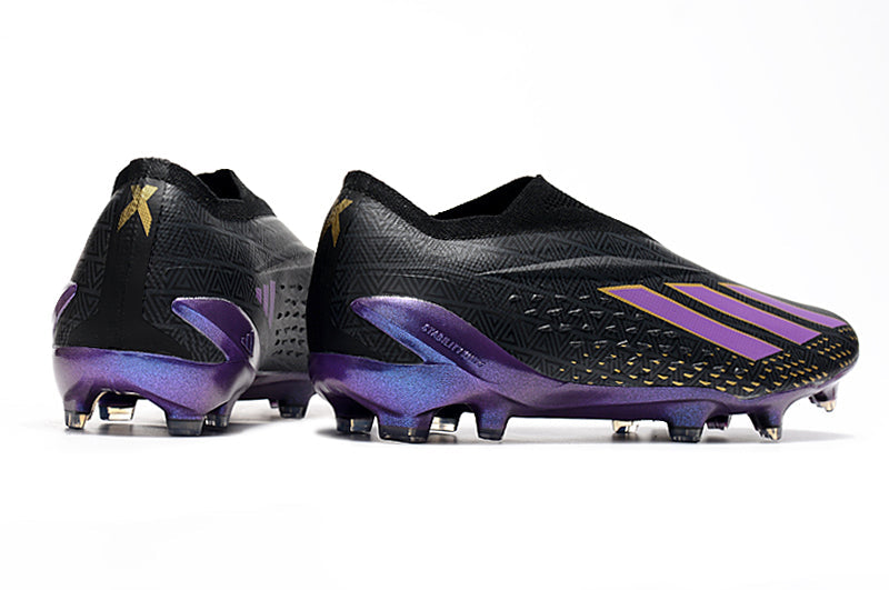 Chuteira Adidas Campo X SpeedPortal+ FG - Preto/Roxo
