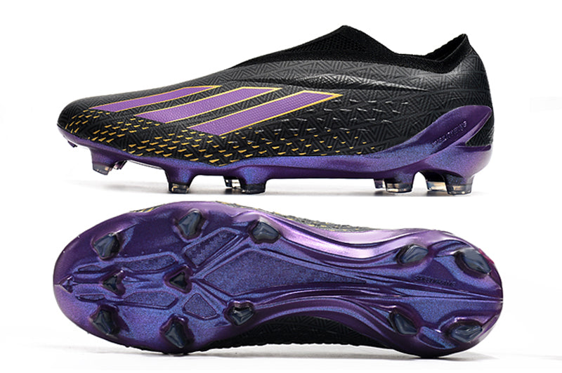 Chuteira Adidas Campo X SpeedPortal+ FG - Preto/Roxo