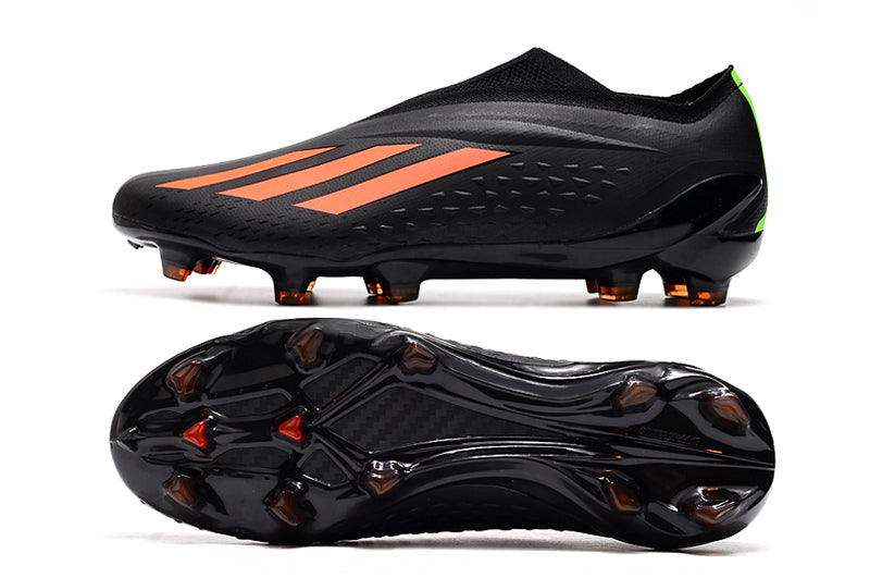 Chuteira Adidas Campo X SpeedPortal+ FG - Preto/Laranja