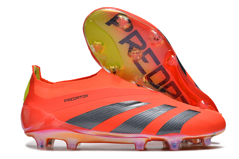 Chuteira Adidas Predator Elite FG Sem Cadarço Campo - Laranja