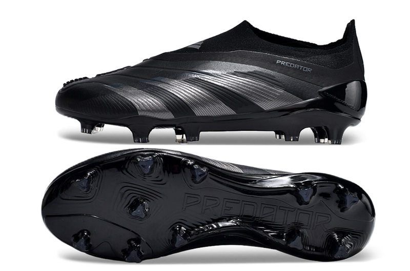 Chuteira Adidas Predator Elite FG Sem Cadarço Campo - Preto