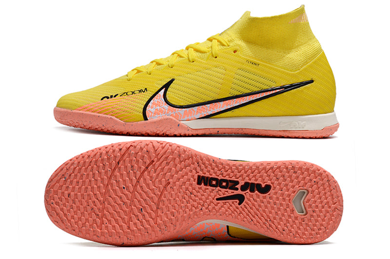 Chuteira Nike Futsal Air Zoom Mercurial Superfly 9 Elite IC - Amarela