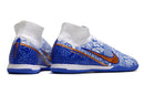 Chuteira Nike Futsal Air Zoom Mercurial Superfly 9 Elite IC - Azul/Branco