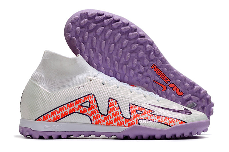 Chuteira Nike Society Air Zoom Mercurial Superfly 9 Elite TF - Branco