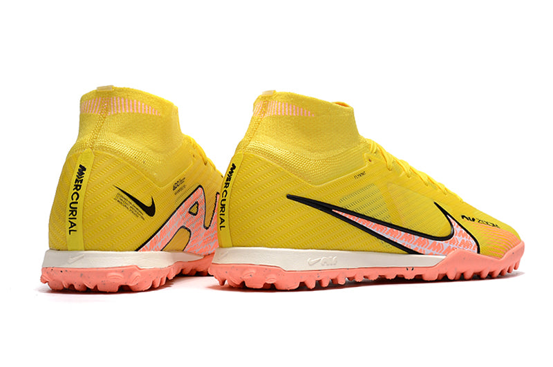 Chuteira Nike Society Air Zoom Mercurial Superfly 9 Elite TF - Amarelo