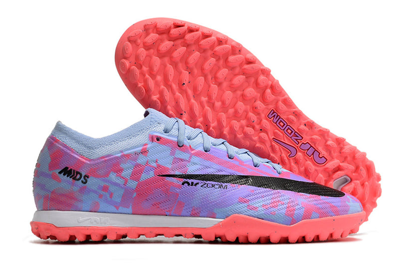 Chuteira Nike Society Air Zoom Mercurial Vapor 15 Elite TF - Roxo/Rosa