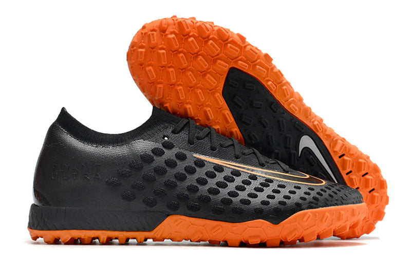 Chuteira Nike Society Phantom Ultra Venom TF - Preto/Laranja