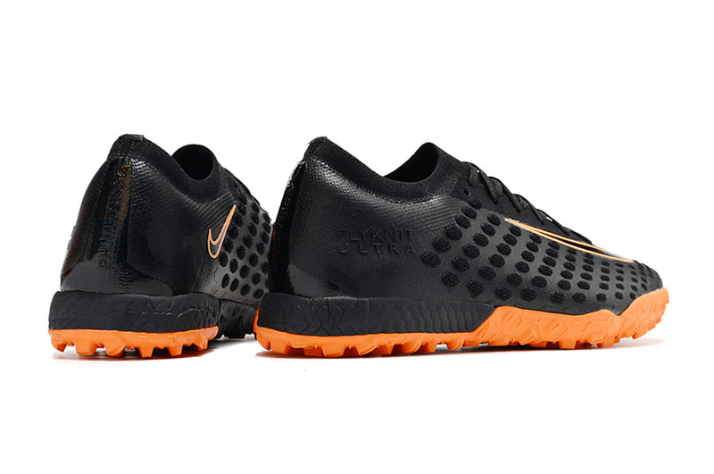 Chuteira Nike Society Phantom Ultra Venom TF - Preto/Laranja