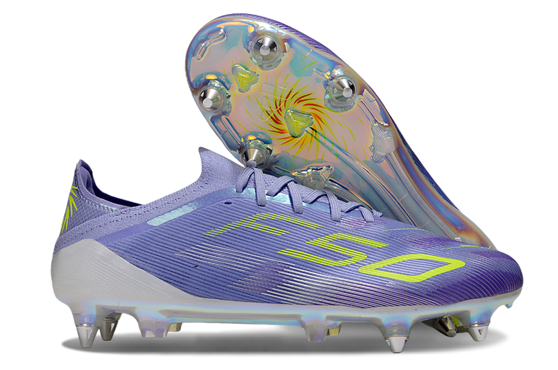 Chuteira Adidas Campo F50 Elite SG Trava Mista - Azul