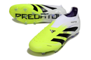 Chuteira Adidas Predator Elite 25 Laceless Campo - Branco/Verde