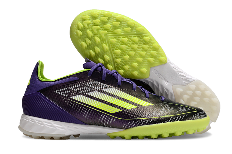 Chuteira Adidas Society F50 PRO TF - Roxo/Verde