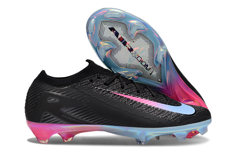 Chuteira Campo Nike Air Zoom Mercurial Vapor 16 Elite FG - Preto e Rosa