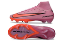 Chuteira Campo Nike Air Zoom Mercurial Superfly 10 Elite FG - Rosa e Laranja