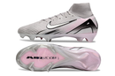 Chuteira Campo Nike Air Zoom Mercurial Superfly 10 Elite FG - Silver e Rosa