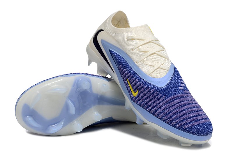 Chuteira Campo Nike Phantom 6 Elite - Azul e Branco