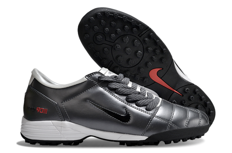 Chuteira Nike Total 90 Society TF - Cinza/Preto
