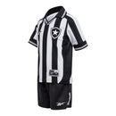 Kit Infantil Botafogo I 25/26 - Reebok - Preto e branco