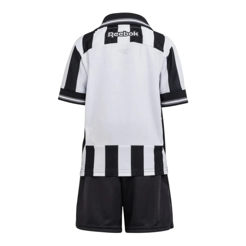 Kit Infantil Botafogo I 25/26 - Reebok - Preto e branco