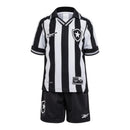 Kit Infantil Botafogo I 25/26 - Reebok - Preto e branco