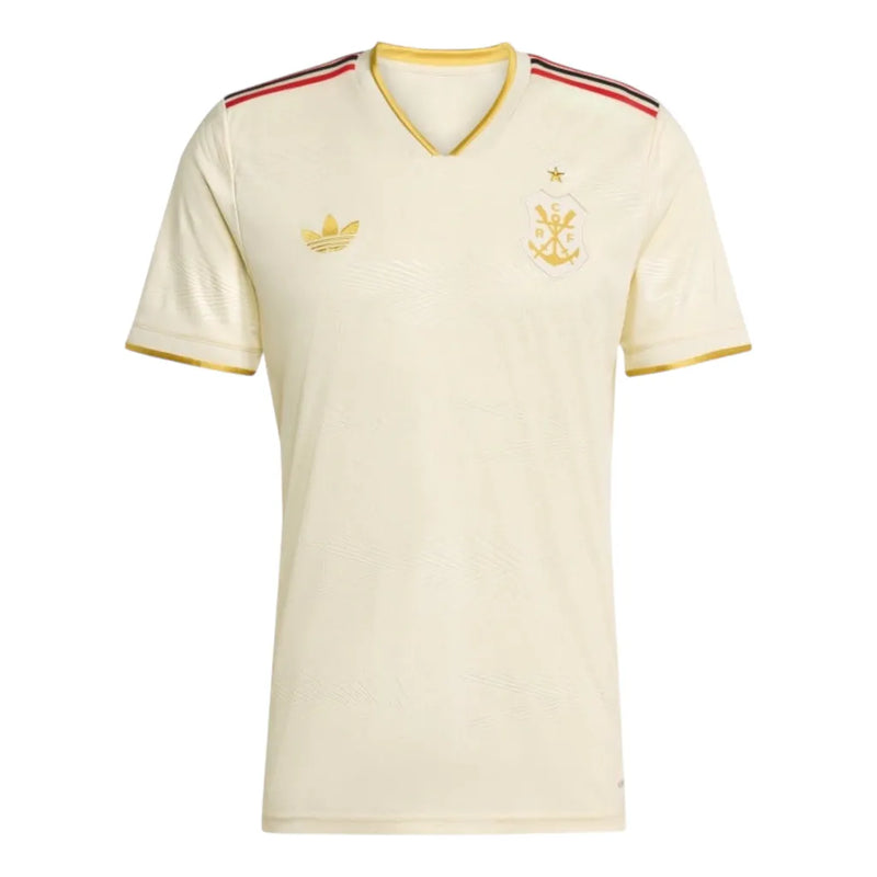 Camisa Flamengo III 25/26 - Torcedor Adidas Masculina - Off White