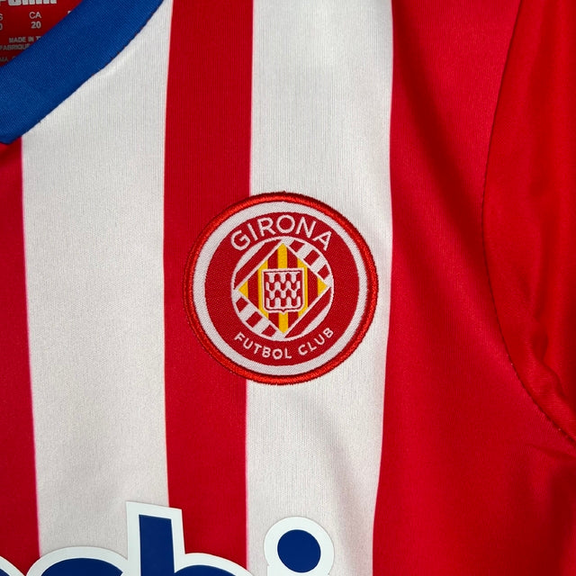 Kit Infantil Girona I Puma 23/24 - Branco com detalhes em vermelho e azul