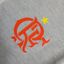 Camisa Flamengo Polo Edição Especial Conmebol 23/24 Torcedor Masculina -Cinza com detalhes em vermelho