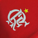 Camisa Flamengo Polo Edição Especial Conmebol 23/24 Torcedor Masculina - Vermelha com detalhes em Branco