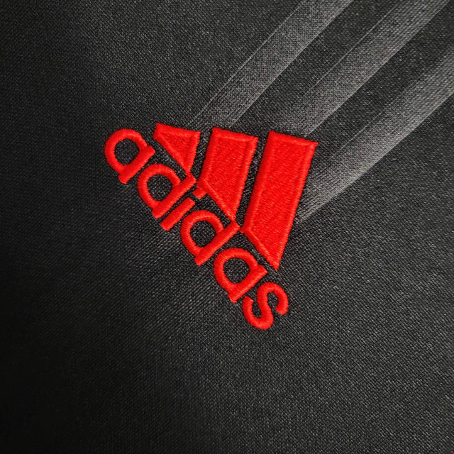Camisa Retrô Flamengo III manga longa 19/20 - Adidas Masculina - Preta com detalhes em vermelho