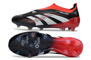 Chuteira Adidas Predator Elite 25 Laceless Campo - Preto/Vermelho