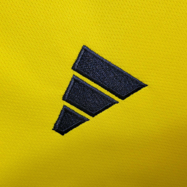 Camisa Colômbia I 23/24 - Torcedor Adidas Masculina - Amarela com detalhes em azul