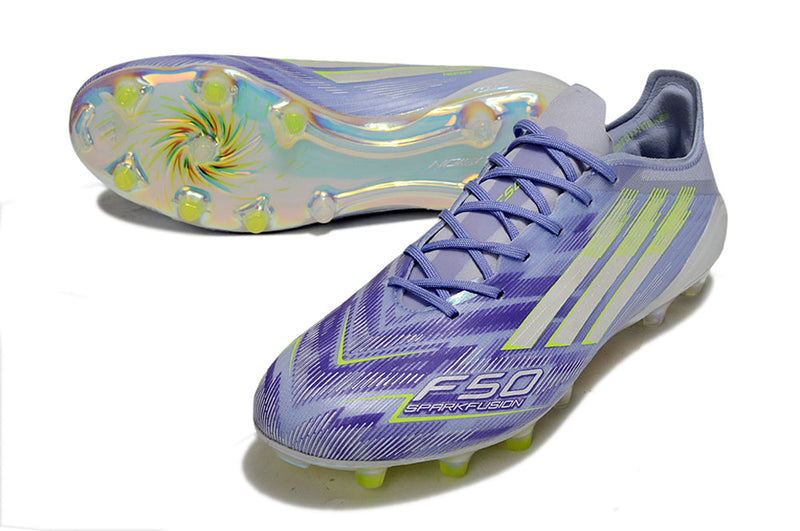 Chuteira Adidas Campo F50 Elite FG - Azul/Verde