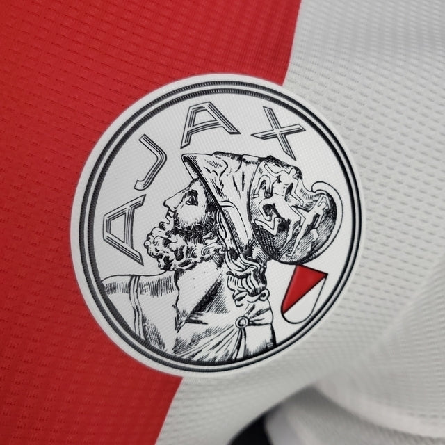 Camisa Ajax Home 21/22 Adidas Masculina - Branco e Vermelho