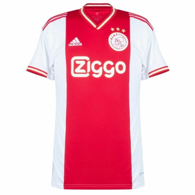Camisa Ajax Home 22/23 Adidas Masculina - Branco e Vermelho