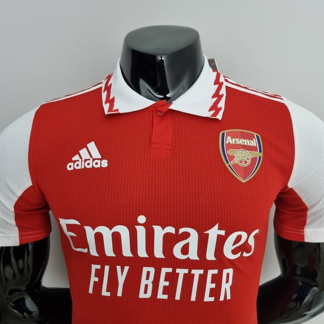 Camisa Arsenal Home 22/23 Jogador Adidas Masculina - Vermelho e Branco