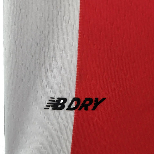 Camisa Athletic Bilbao I 22/23 Torcedor New Balance Masculina - Vermelho e Branco