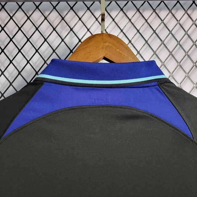 Camisa Atlético de Madrid Away 22/23 Torcedor Nike Masculina - Preta e Azul