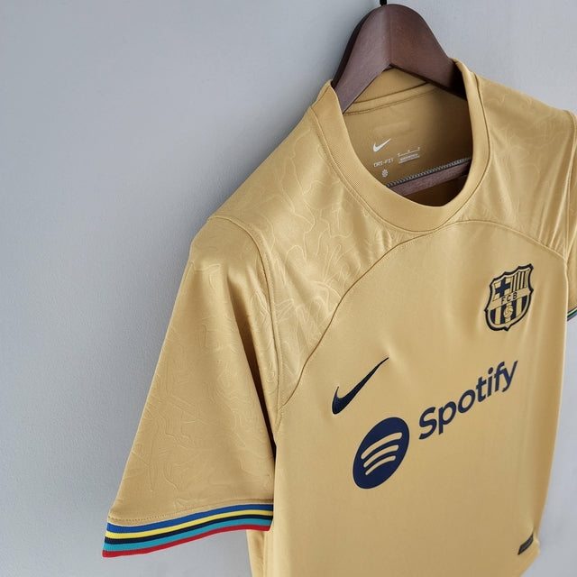 Camisa Barcelona Away 22/23 Torcedor Nike Masculina - Dourada
