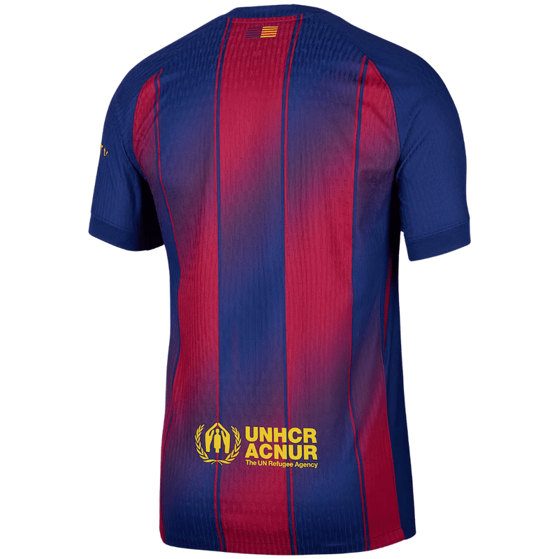 Camisa Barcelona Home 2025/2026 Nike Azul e Grená Torcedor Masculina