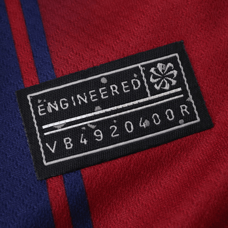 Camisa Barcelona Home 2025/2026 Nike Azul e Grená Torcedor Masculina