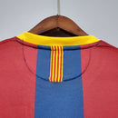Camisa Barcelona Retrô Home 10/11 Torcedor Nike Masculina - Azul e Vermelho